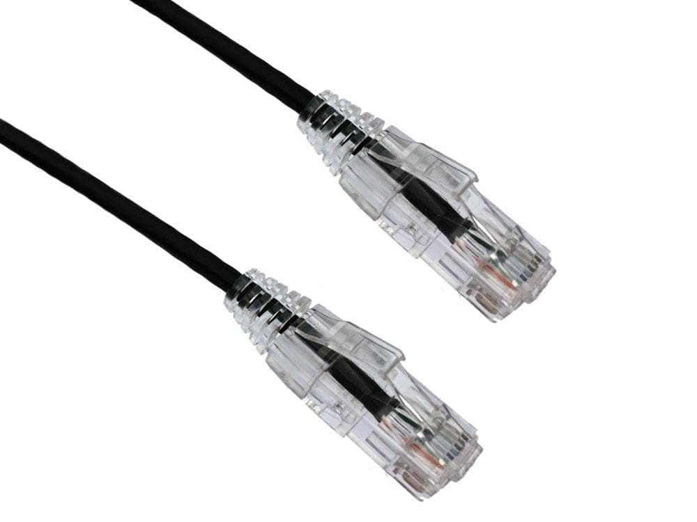 AXIOM 25FT CAT6A BENDNFLEX Ultra-Thin SNAGLESS Patch Cable 650MHZ (Black)