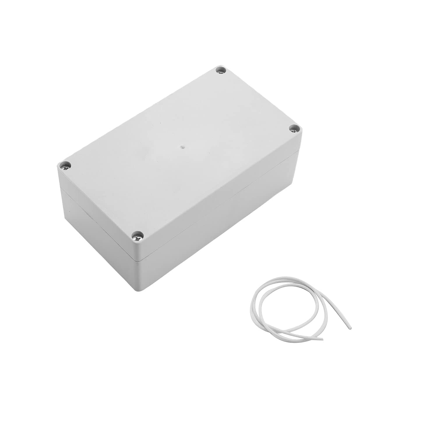 Heyiarbeit 1Pcs 150x90x65mm/5.91" x 3.54" x 2.56" ABS White Dustproof Electronic Junction Box Switch Shell Enclosure Project Box Case DIY Box Junction Case Enclosure