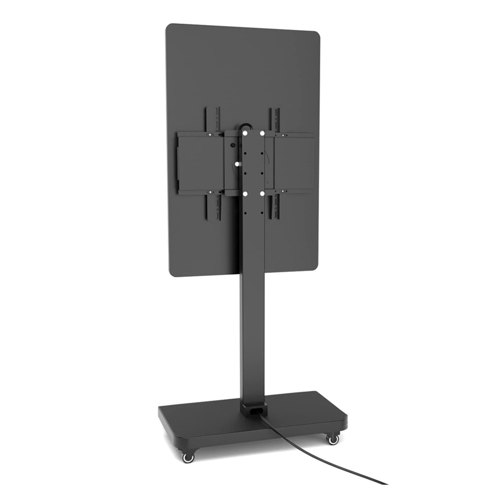 Universal TV Stand Mobile TV Cart On Wheels, for 32-65 Inch Screen TVs, Portable Floor TV Stand Holds, Up to 100kg, Horizontal and Vertical Screen Rotation Rolling TV Stand