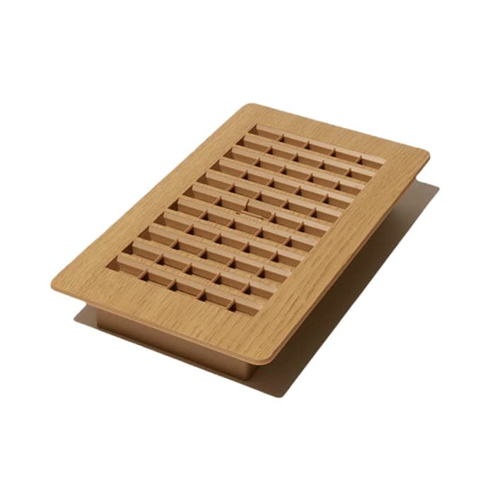 Decor Grates PL408-OC 4-Inch by 8-Inch Plastic Floor Register, Oak Caramel