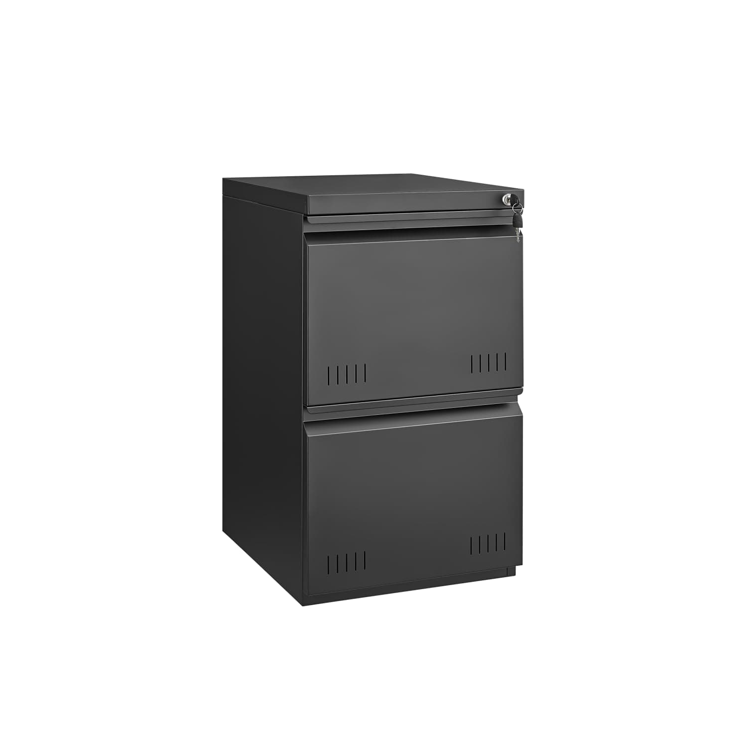 Approgreent 2 Drawer File Cabinets for Home Office, Vertical File Cabinet with Lock, Office Cabinet for A4/Letter/Legal Size, Under Desk Filing Cabinet, Assembly Required(Black)