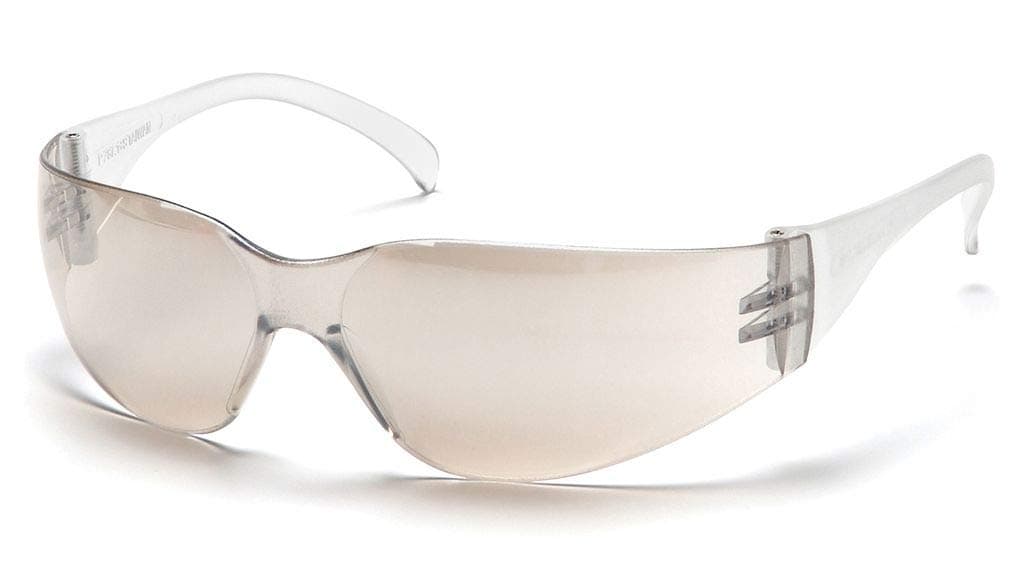 Pyramex Safety Glasses,Clr/I/O Mirror (Pack of 12)