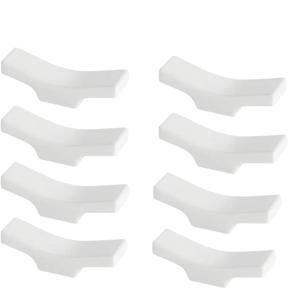 BAEKZ 8pcs Ceramic Tableware Chopstick Holder, Knife Holder, Spoon and Fork Holder (white)