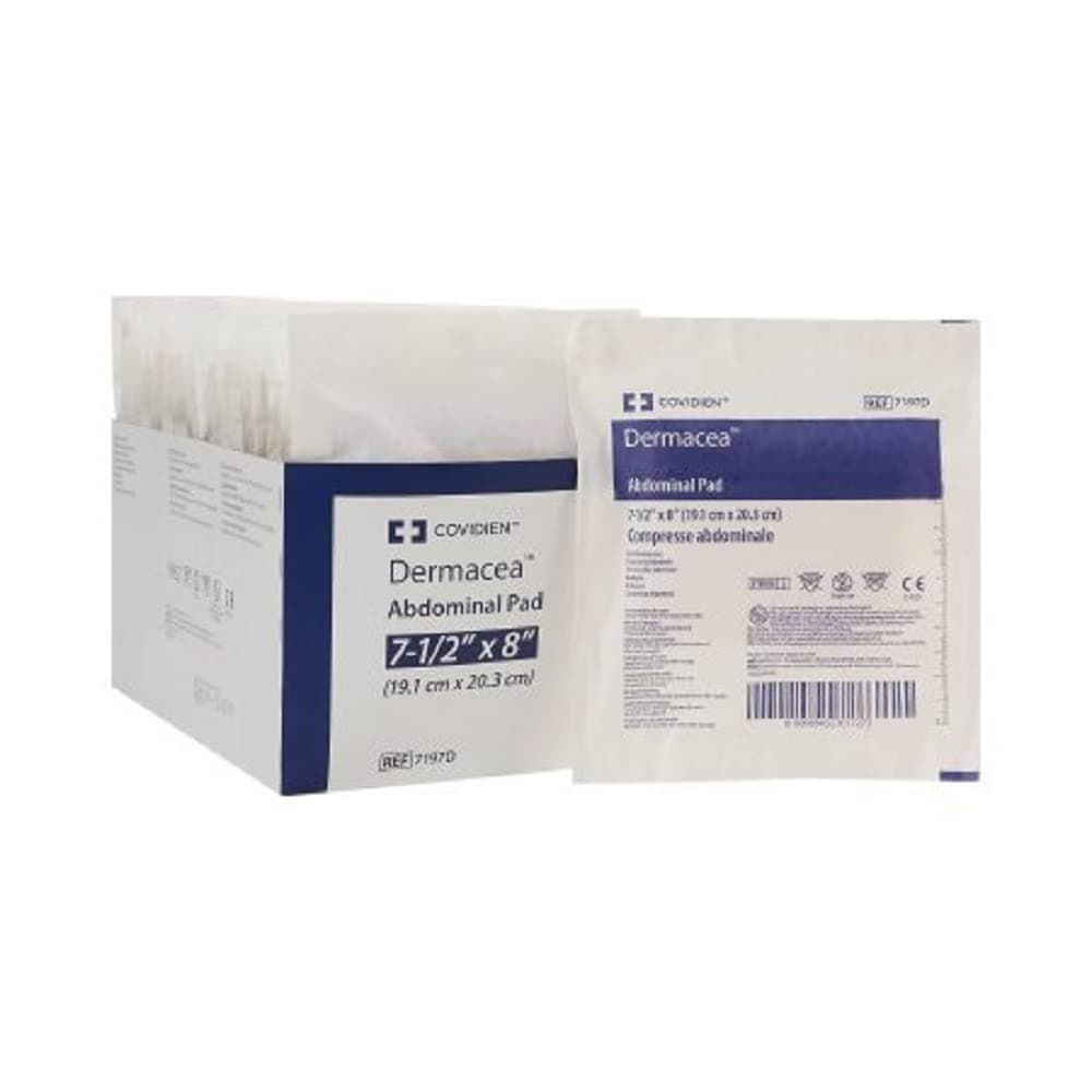 Kendall Curity Abdominal Pads 7.5 X 8 in./Case of 216