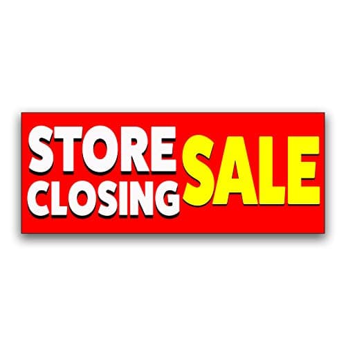 Store Closing Sale Vinyl Banner (Size Options) Small - 24x60