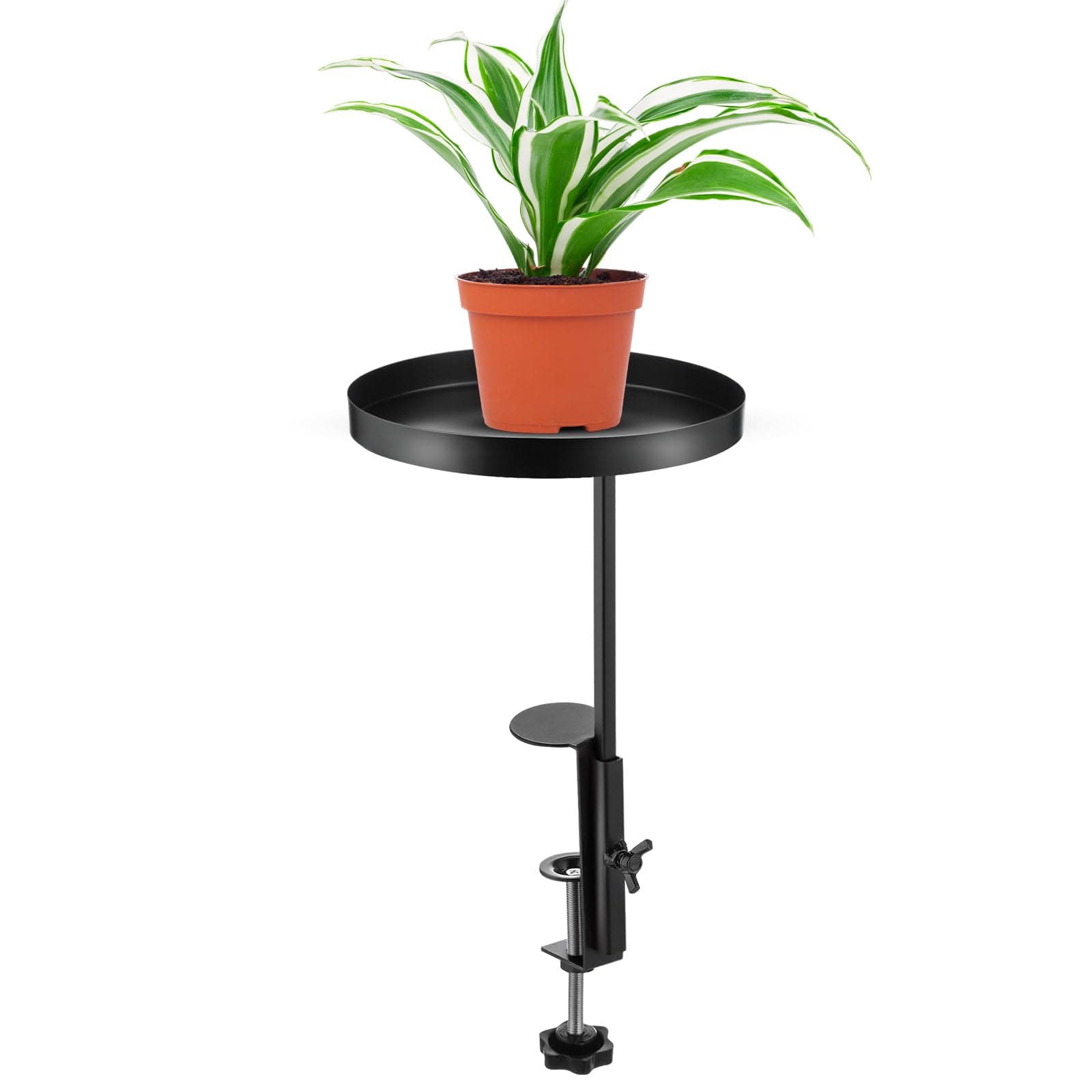 Teenyyou 1 Pcs Window Plant Shelves Stand Holder Adjustable Windowsill Clamp Tray for Indoor Plants Metal Windowsill Extension Tray Window Planter Floating Shelves for Indoor Display Decor (7.9 Inch)