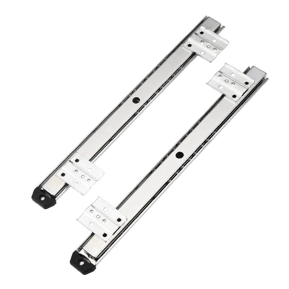 Beuiouer 35Key Desk Keyboard Drawer Rail Desk Tray Slide Rail Track Adjustable Side Mount Suites Underdesk Computer Slide Rail