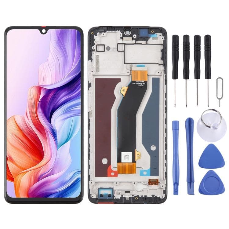 More Brand Parts for ZTE Blade V70 Max LCD Screen Digitizer Full Assembly with Frame (Black)