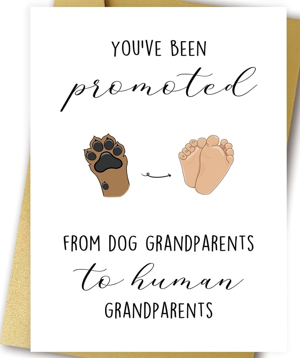 OJsensai Funny Pregnancy Announcement Card Gifts for Grandparent