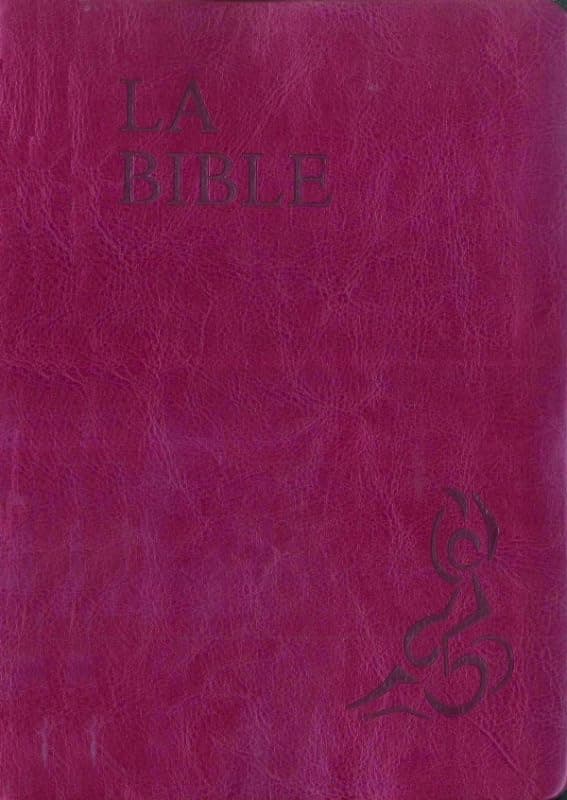 La Bible Parole de vie - Bordeaux, similicuir, grand format, semi-rigide, illustrée par Annie Valloton, avec les deutérocanoniques