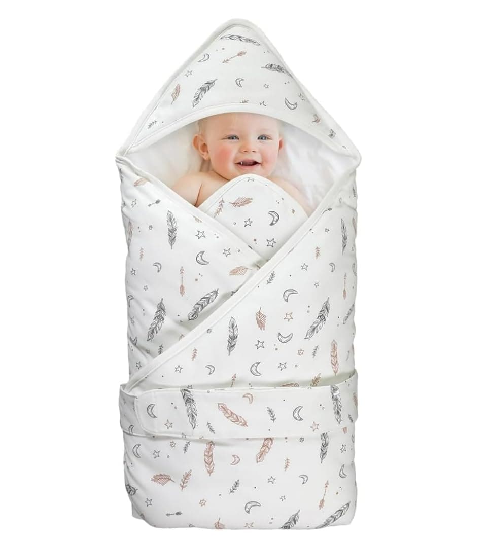 KIDDA Newborn 0-12 Months Baby Swaddle Blanket, Multifunctio Boys Girls Cotton Thick Mat Wrap Stroller Sleeping Sacks Infant