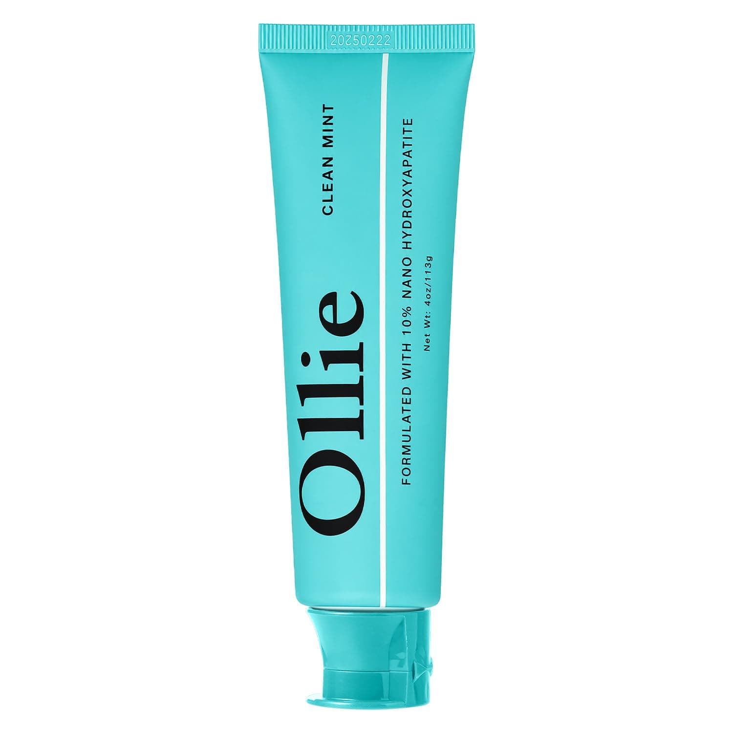 Ollie Fluoride Free 10% Nano Hydroxyapatite Toothpaste, Clean Mint, 1 Pack