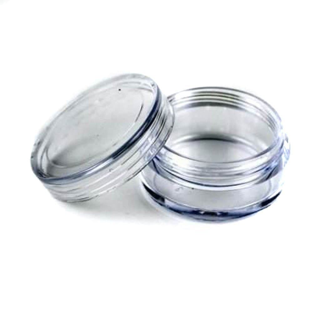 JOVANA 100 Pcs Clear Plastic Cosmetic Sample Containers - 5 Gram by JOVANA