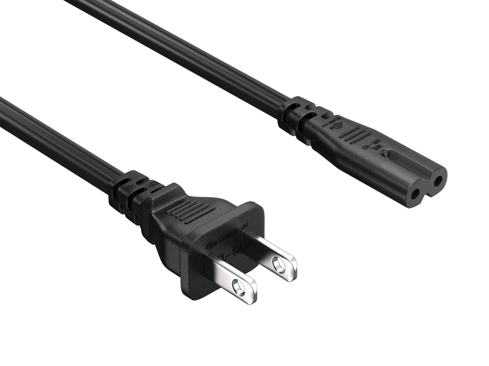 Cable Leader 18 AWG Notebook Power Cord, Non-Polarized (IEC320 C7 to NEMA 1-15P) UL Listed (15 Foot (1 Pack))