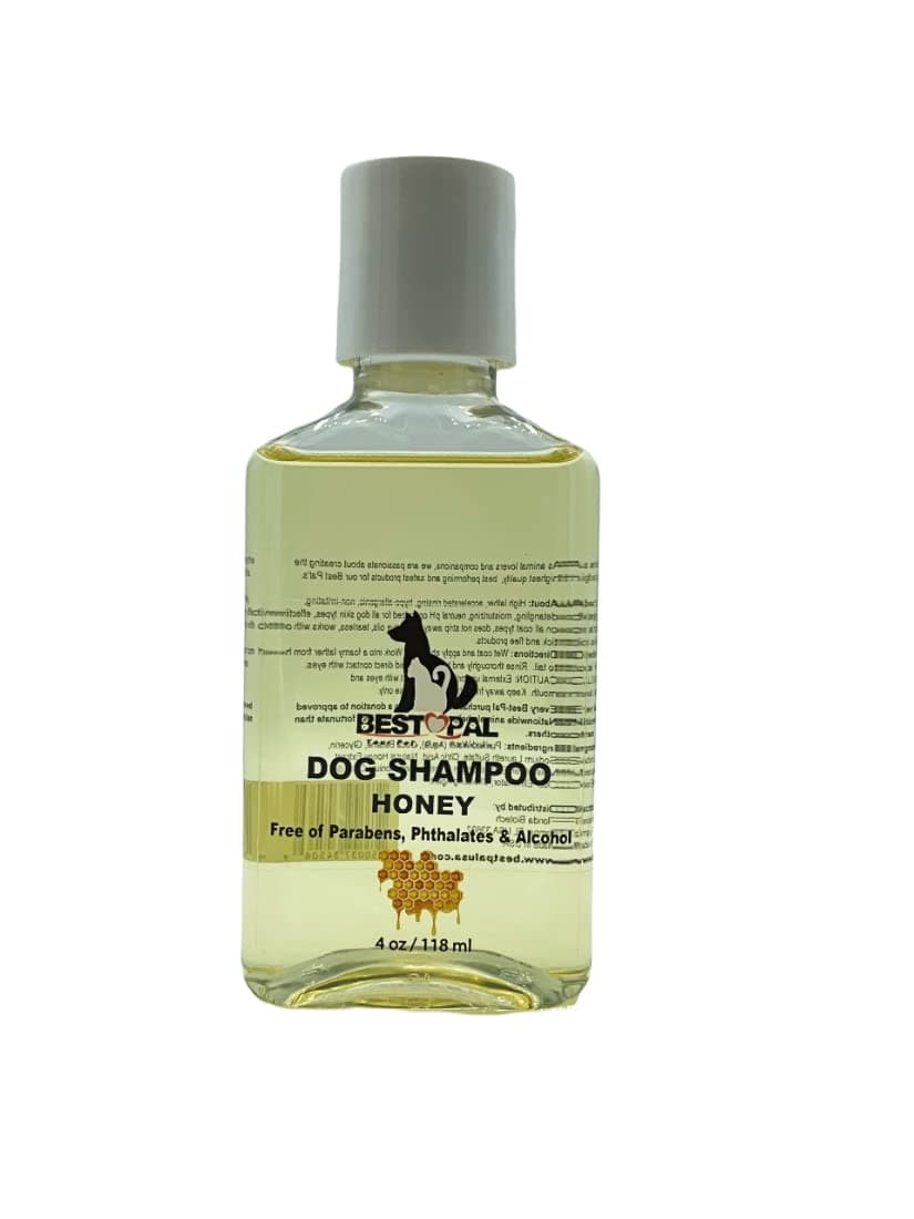 BEST PAL Dog Shampoo | Natural Honey Hypoallergenic Dog wash | pH Balanced for Dogs, Cruelty Free 4 oz