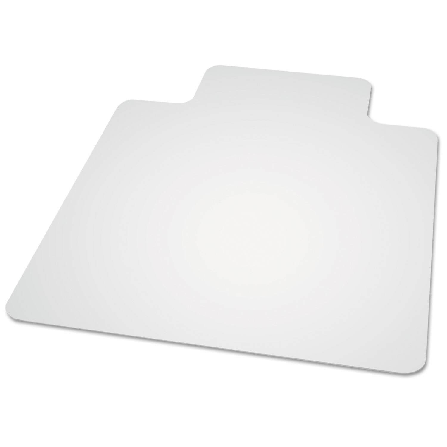 ES Robbins Natural Origin Lipped Vinyl Chair Mat for Hard Floor, 45 by 53-Inch, Clear