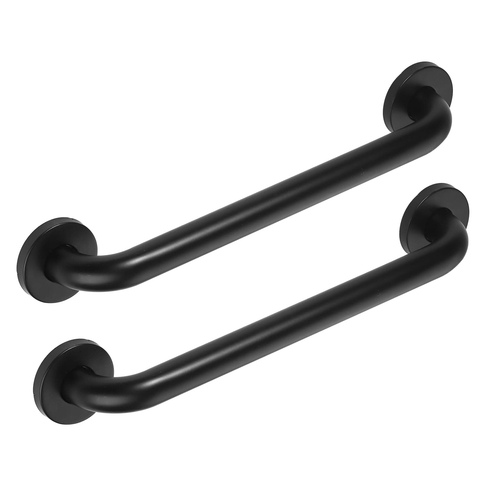 Jakarda 2pack 18inch Handicap Grab Bar for Shower, Shower Handles for Elderly, Shower Grab Bars for Seniors with Concealed Screws Black