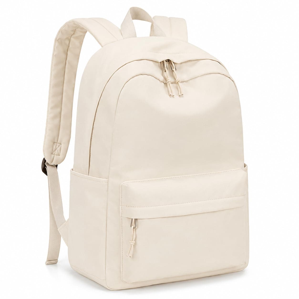 LOIDOU Backpack for Girls School Backpacks Bookbags for Elementary Middle School Women Laptop Backpacks, Pure Beige, L-17", Kids Backpack