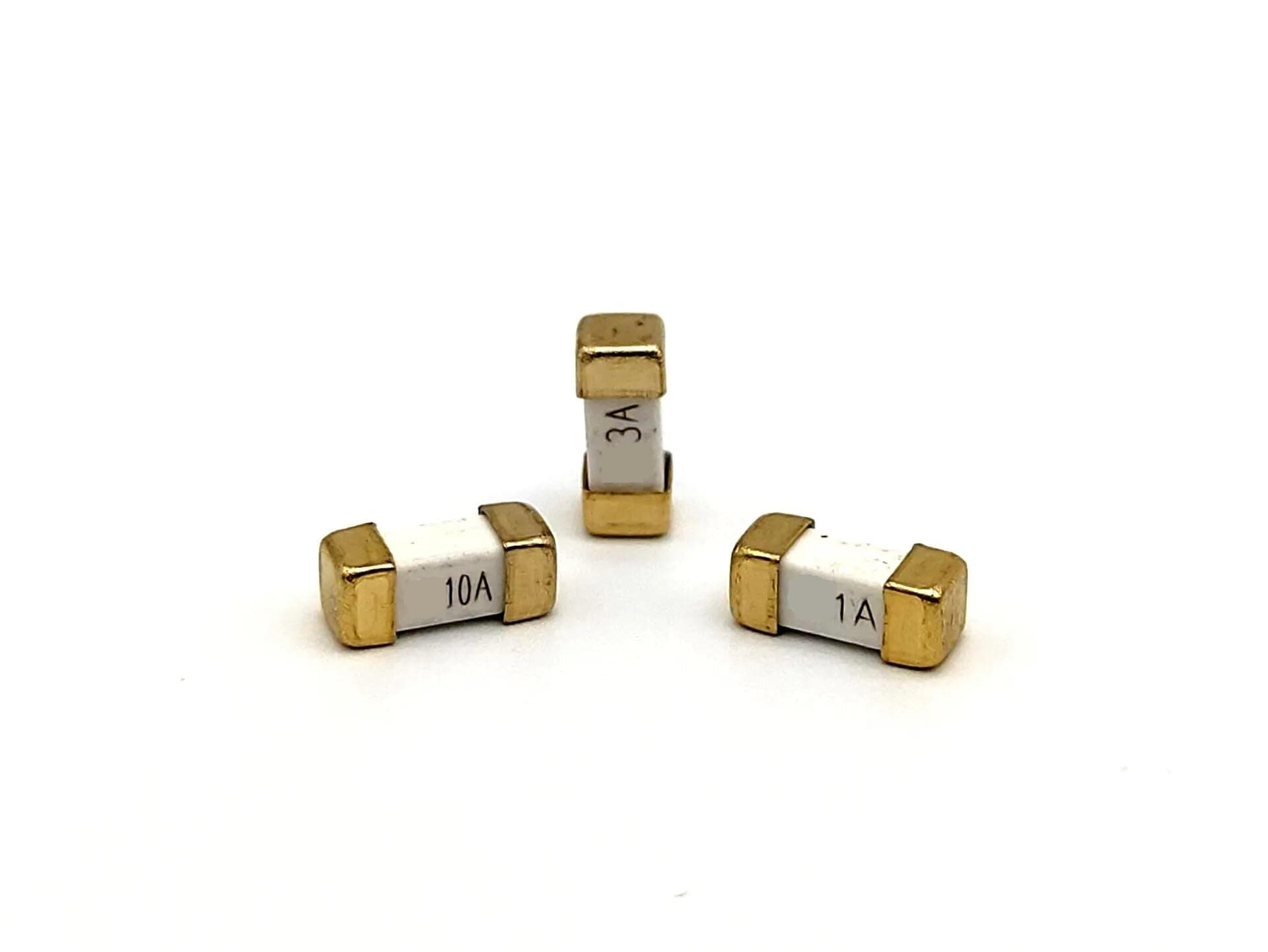 Gold SMD Ceramics Blow Fuse 1808 2410 6125 125V 250V AC 0451 0.5A 500mA 1A 1.5A 2A 3A 3.15A 4A 5A 6.3A 8A 10A 15A Ultra-Rapid(10A,20pcs 1808)