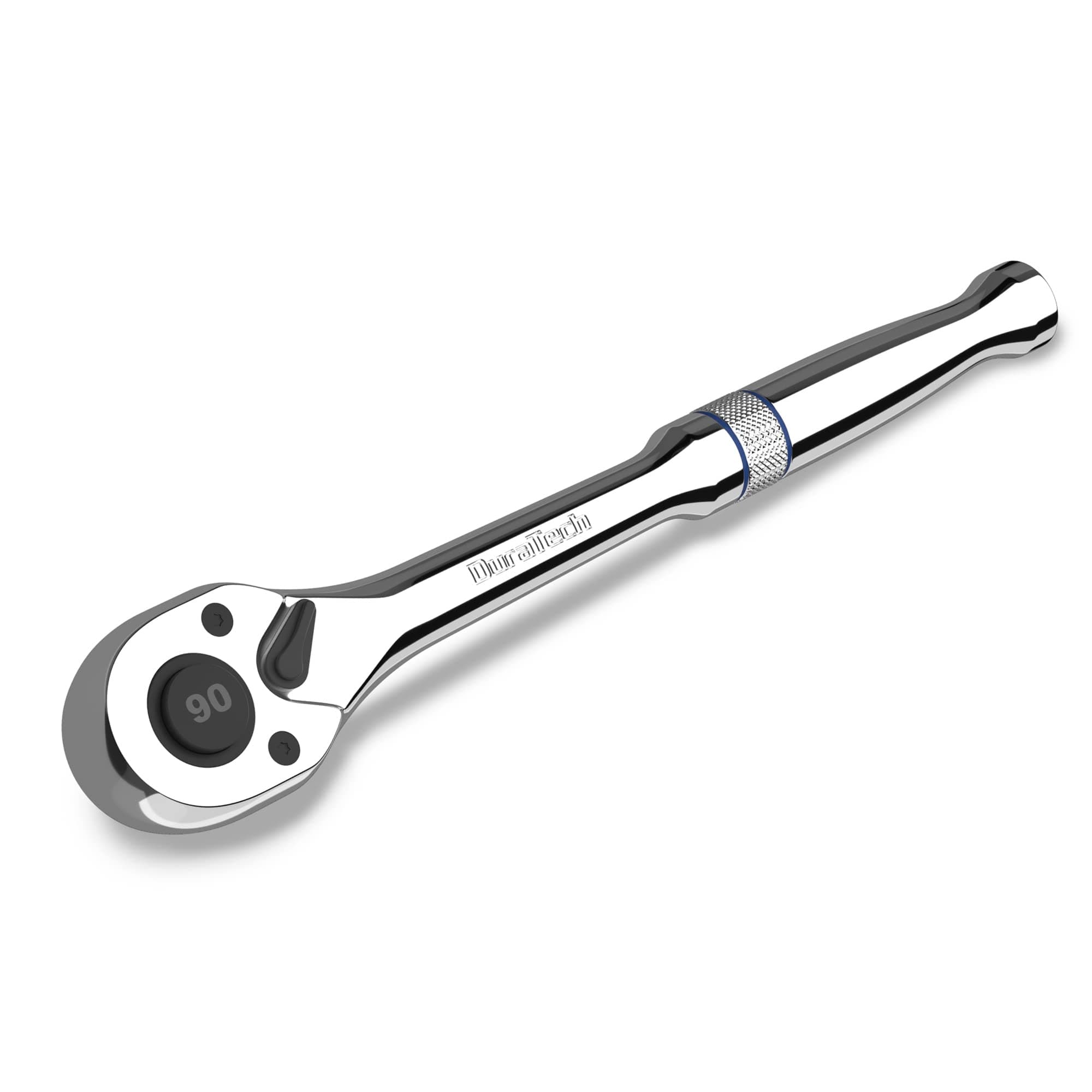DURATECH 3/8-Inch Drive Ratchet, 90-Tooth Quick-Release Ratchet Wrench, Reversible, Cr-V Made, Full Polished, Stocking Stuffers for Men; Gifts for Men; Gifts for Women