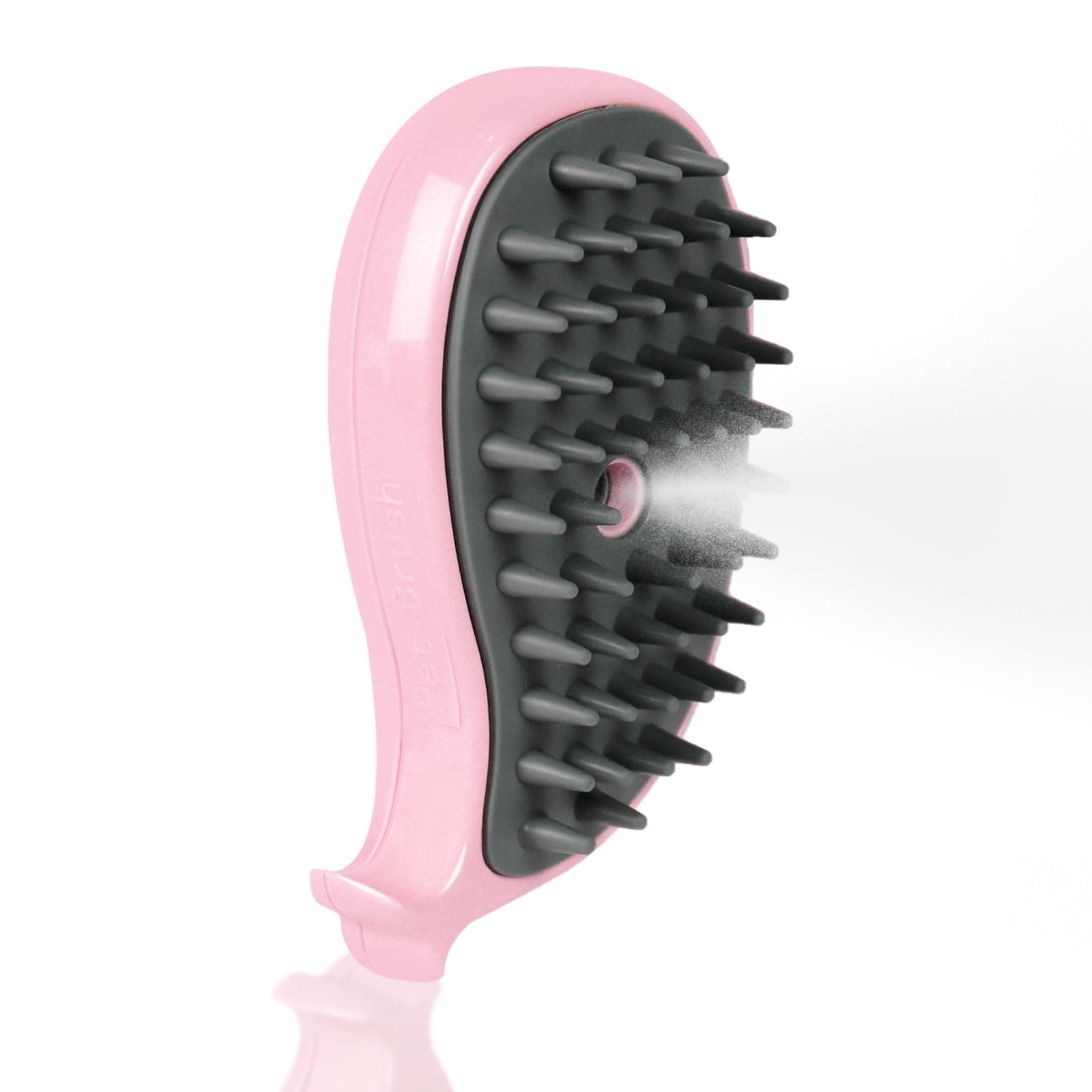 Nepfaivy Cat Steam Brush for Cats - Cat Comb with Steam for Shedding Long Haired Cats, Steamy Cat Grooming Brush for Removing Loose Hair, Pink