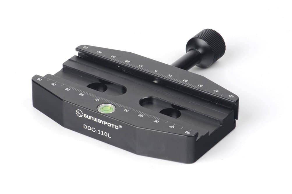 SUNWAYFOTO DDC-110L 110mm Screw Knob Clamp Arca / RRS Compatible 1/4" 3/8" Sunway