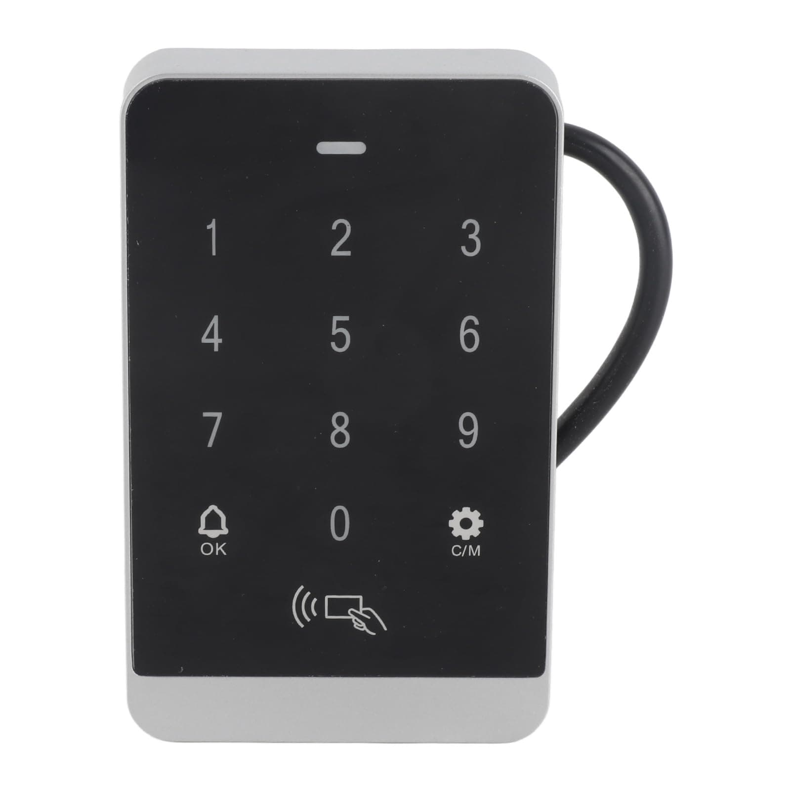 Door Access Control Keypad with NFC Dual Frequency Card Reader Normal Open Close Modes Delay Settings Keyless Entry for Security