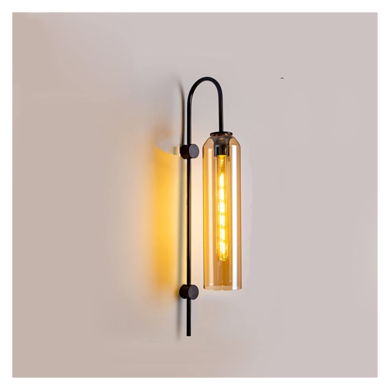 WEITOL Wall Lamps LED Glass Bedside Livingroom Patio Wall Lights Indoor Lighting Wall Sconces Decor Lighting Fixtures,Modern Wall lamp (Color : A)