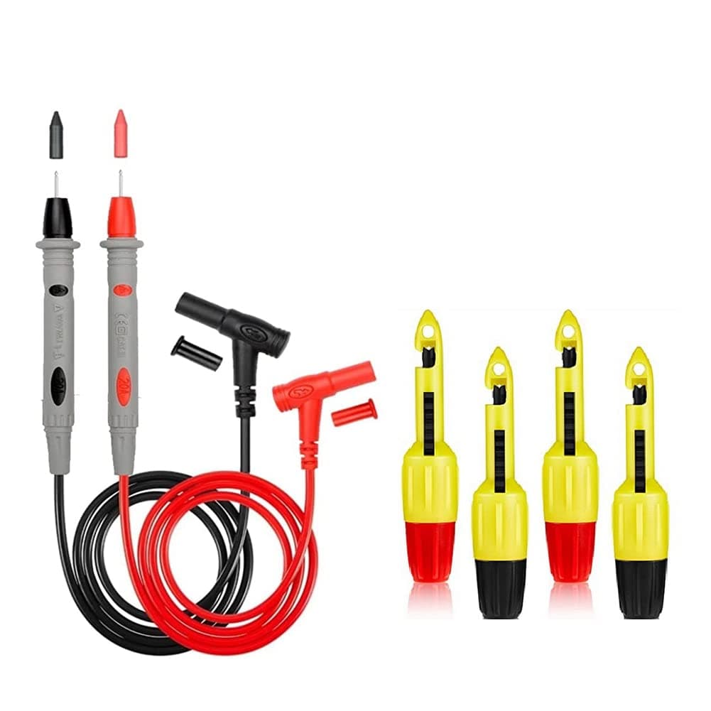 Tovmekdjn 1Set Wire Piercing Probe Insulation Piercing Clip Wire Piercing Tool Circuit Repair Tools for Inspection of Automotive Circuits with 2 Leads