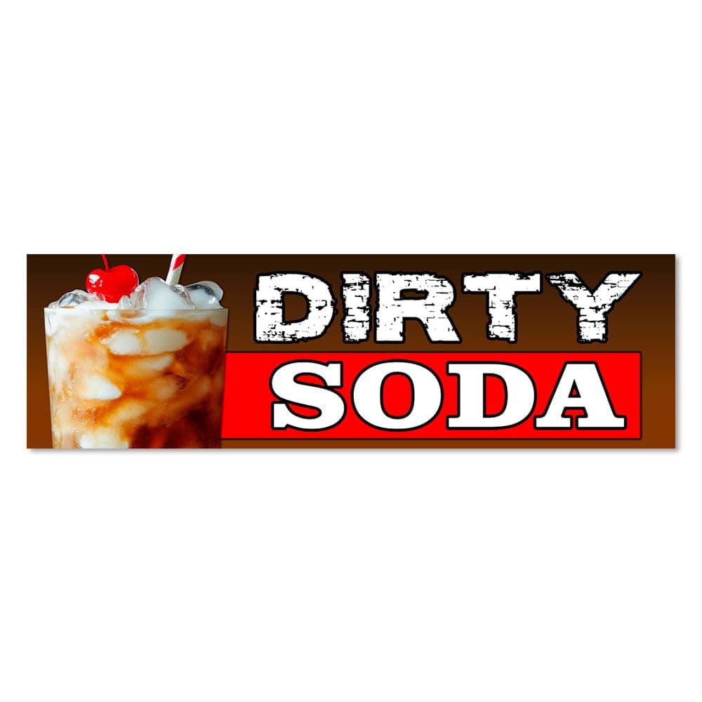 VISTA PRODUCTS Dirty Soda - Cola Sprite Vinyl Banner Large - 36x120