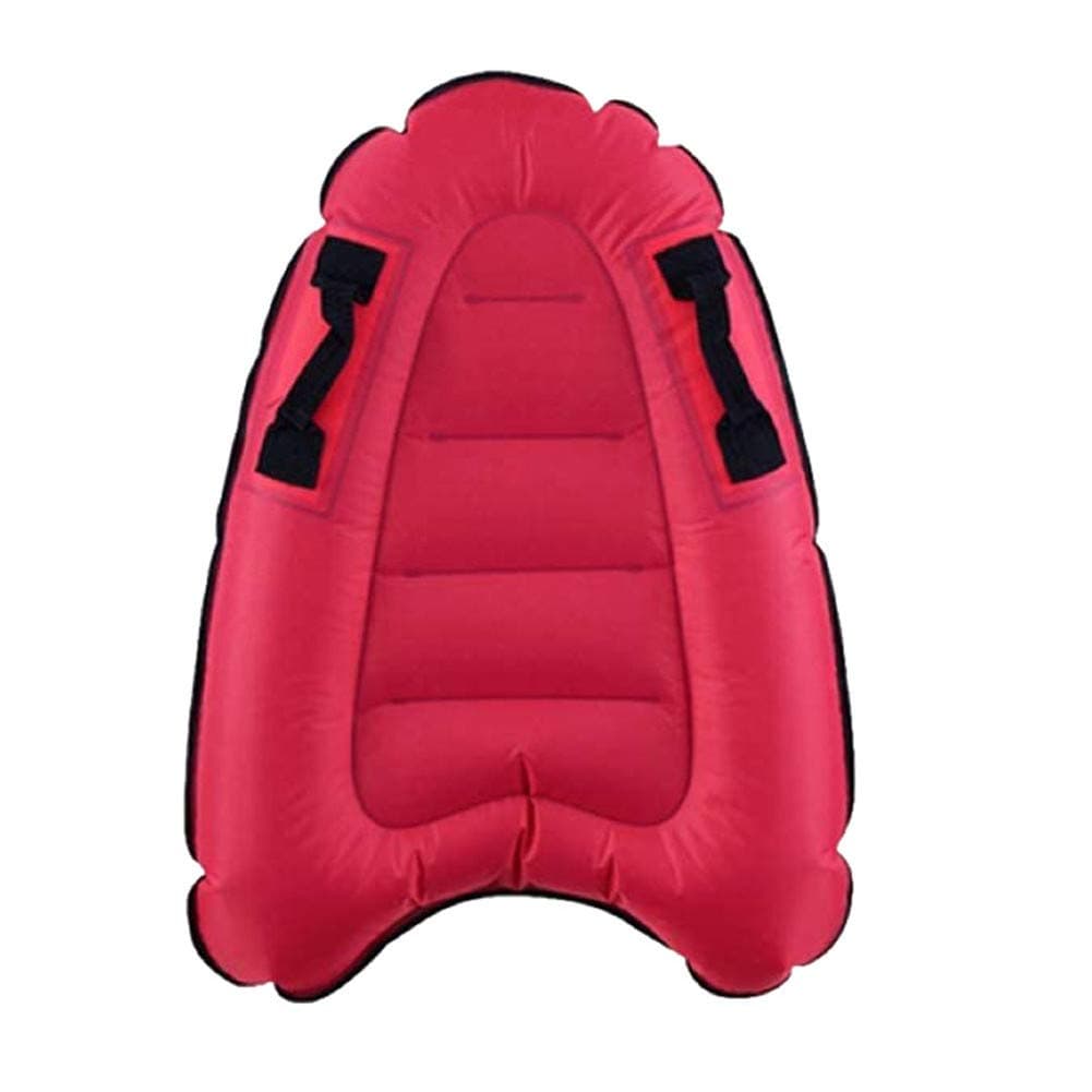 ADESUGATA Kids Portable Inflatable Surfboard,Bodyboard Swimming Pool Mattress Float Toy,with Handles Boys Girls Float Beach Chair for Both Adults Beginner and Childs Outdoor Sports (Red)