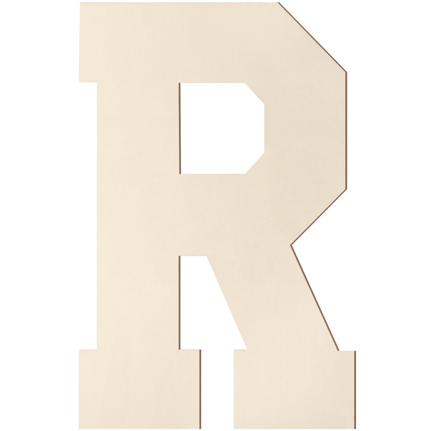 Large Wooden Letters 12 Inch, Varsity Style Wood Letters R for Wall Decor