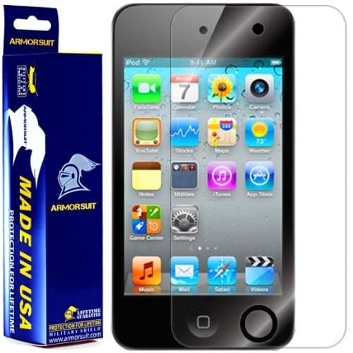 ArmorSuit MilitaryShield - Apple iPod Touch 4G, 4th Generation, 4th Gen Screen Protector - Anti-Bubble Ultra HD Shield w/Lifetime Replacements