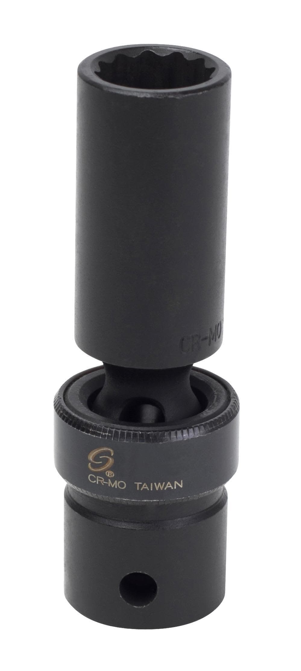 SUNEX Tools 1/2 in. Drive 13mm 12-Point Magnetic Universal Deep Chrome Socket, Chrome Vanadium, Model 213MZUD
