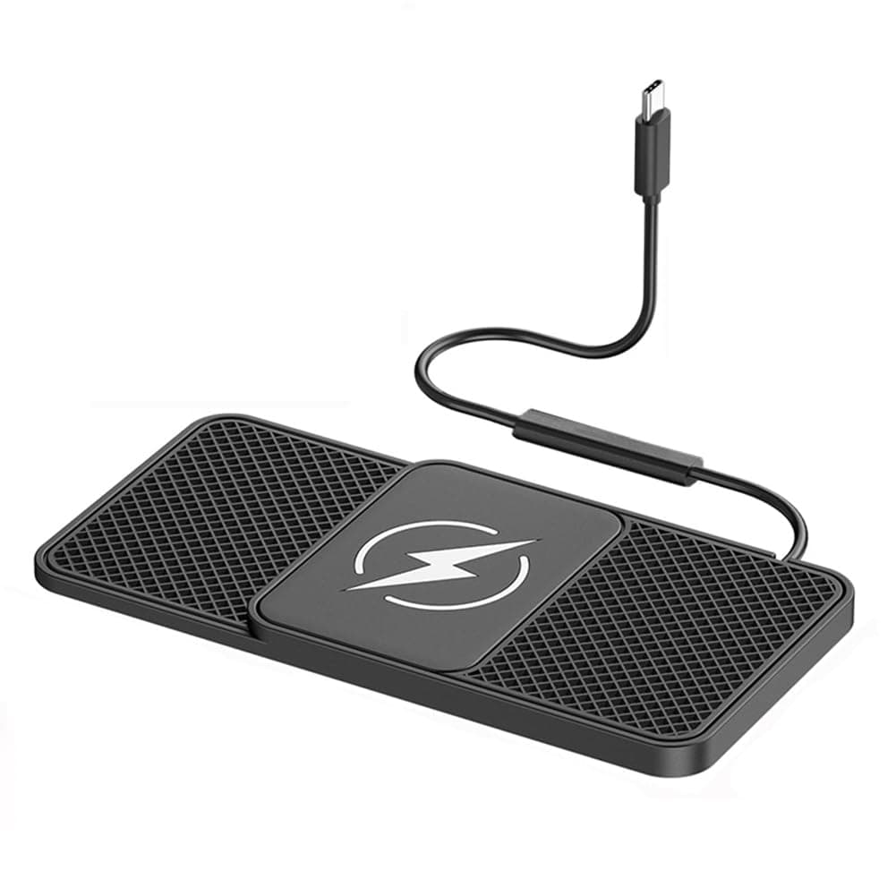 Car Charger Pad for Toyota Tacoma Tundra 2000-2026, Type-C/USB Car Charger Non-Slip Phone Charging Mat with Step Design for Commutes Home Travel,A 30cm Cable Type-C Plug