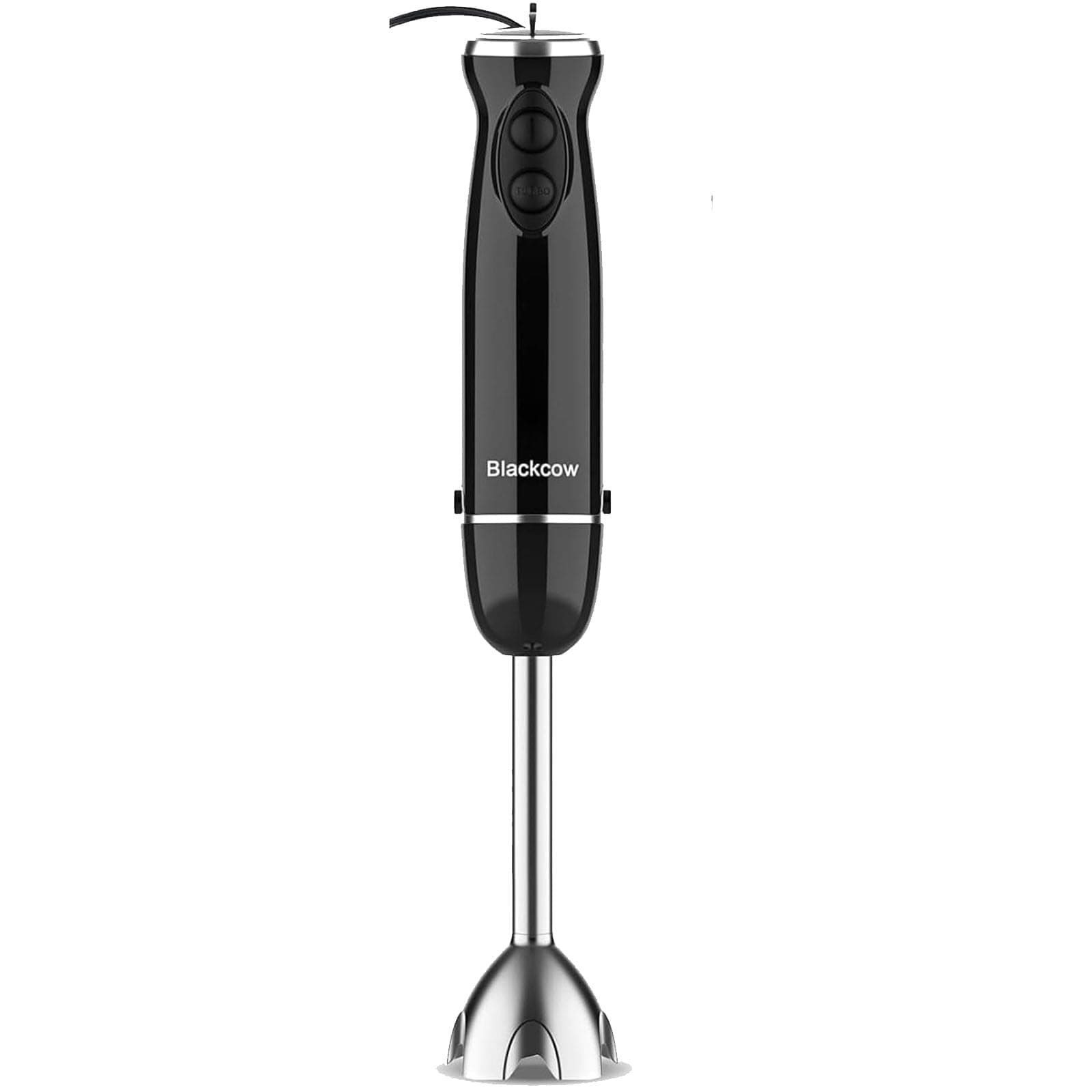Blackcow Immersion Blender Handheld,500W Electric Hand Blender,Electric Hand Mixer with 12-Speed&Turbo,Extra Quiet Hand Blender for kitchen,Smoothie,Soup,Baby Food,Puree.Black