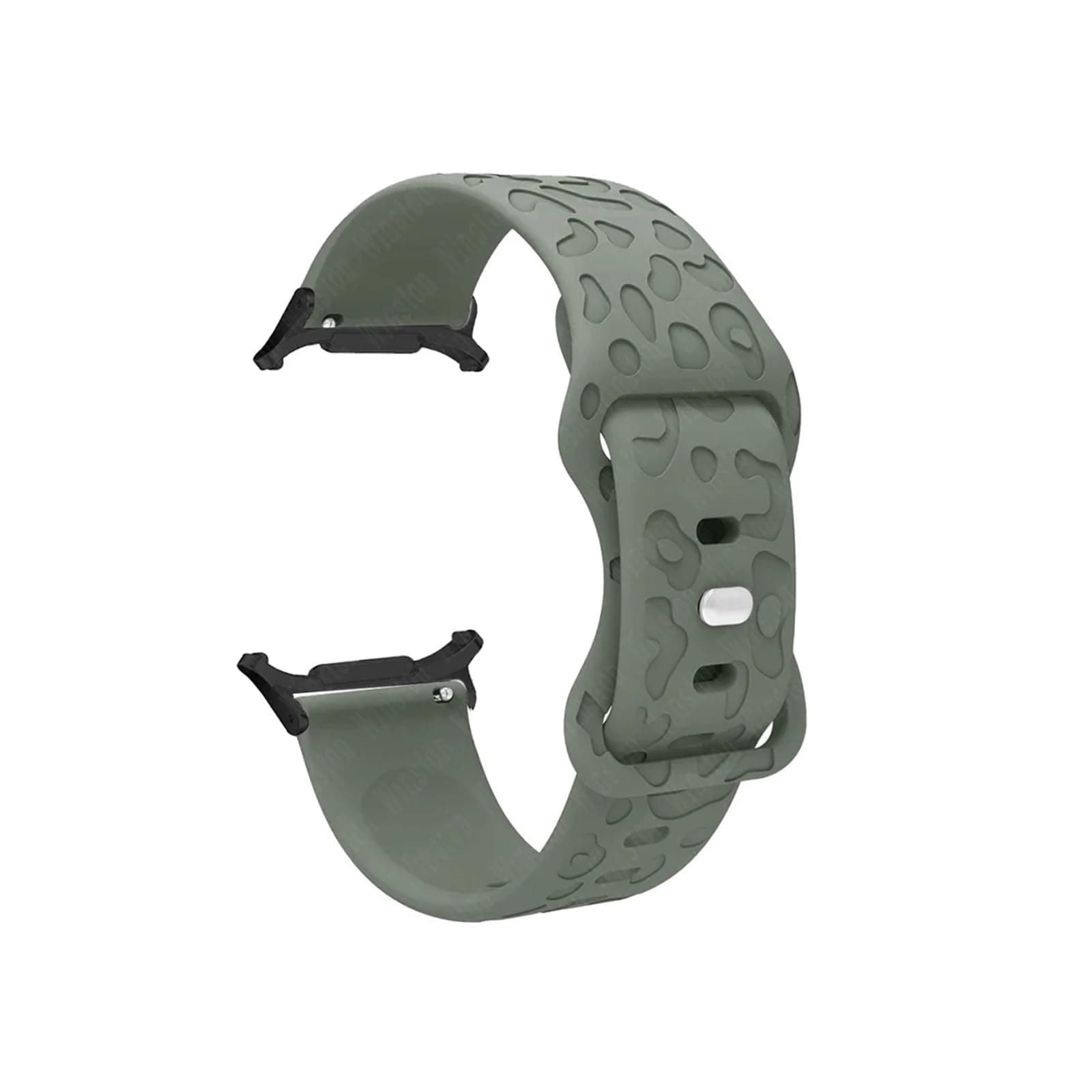Strap fit for Galaxy Watch 7 Ultra 47mm Sport Silicone Wristband Bracelet fit for Galaxy Watch 7Ultra Metal Connector Watchband(Grey-B)