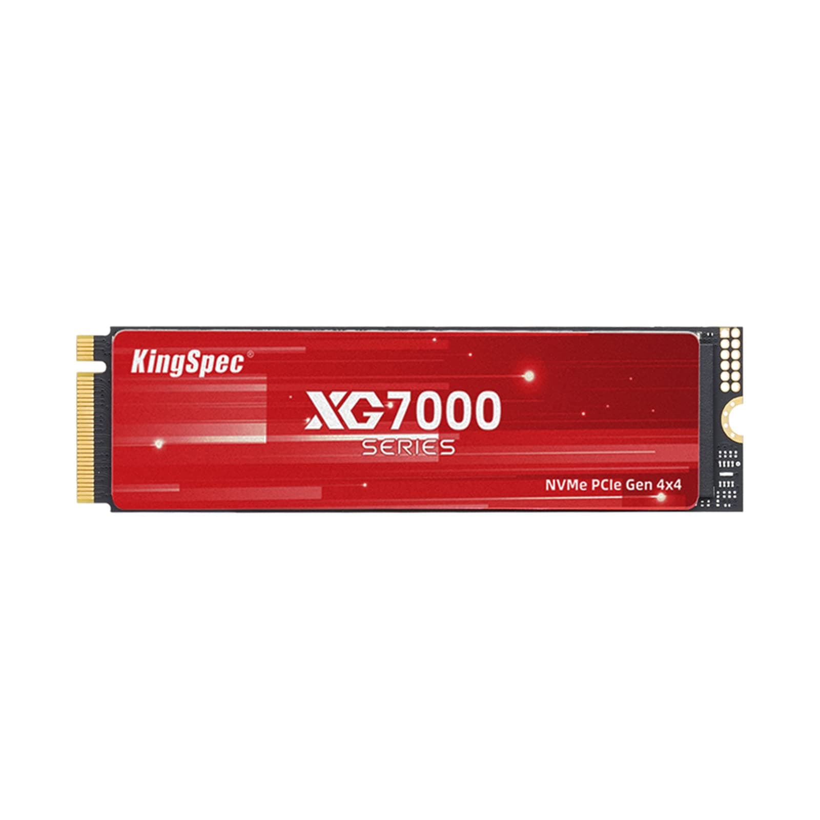 KingSpec 4TB Gen4x4 M.2 2280 NVMe SSD, R/W Speed up to 7400/6600 MB/s, Internal M2 PCIe4.0 Solid State Drive - 3D NAND Flash, Compatible with PS5/Desktop/Gaming Laptop