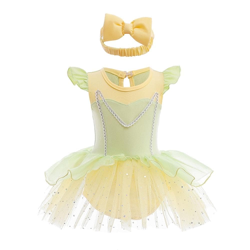 Dressy Daisy Baby Girls Romper Costume with Headband, Style T, Size 3-6M