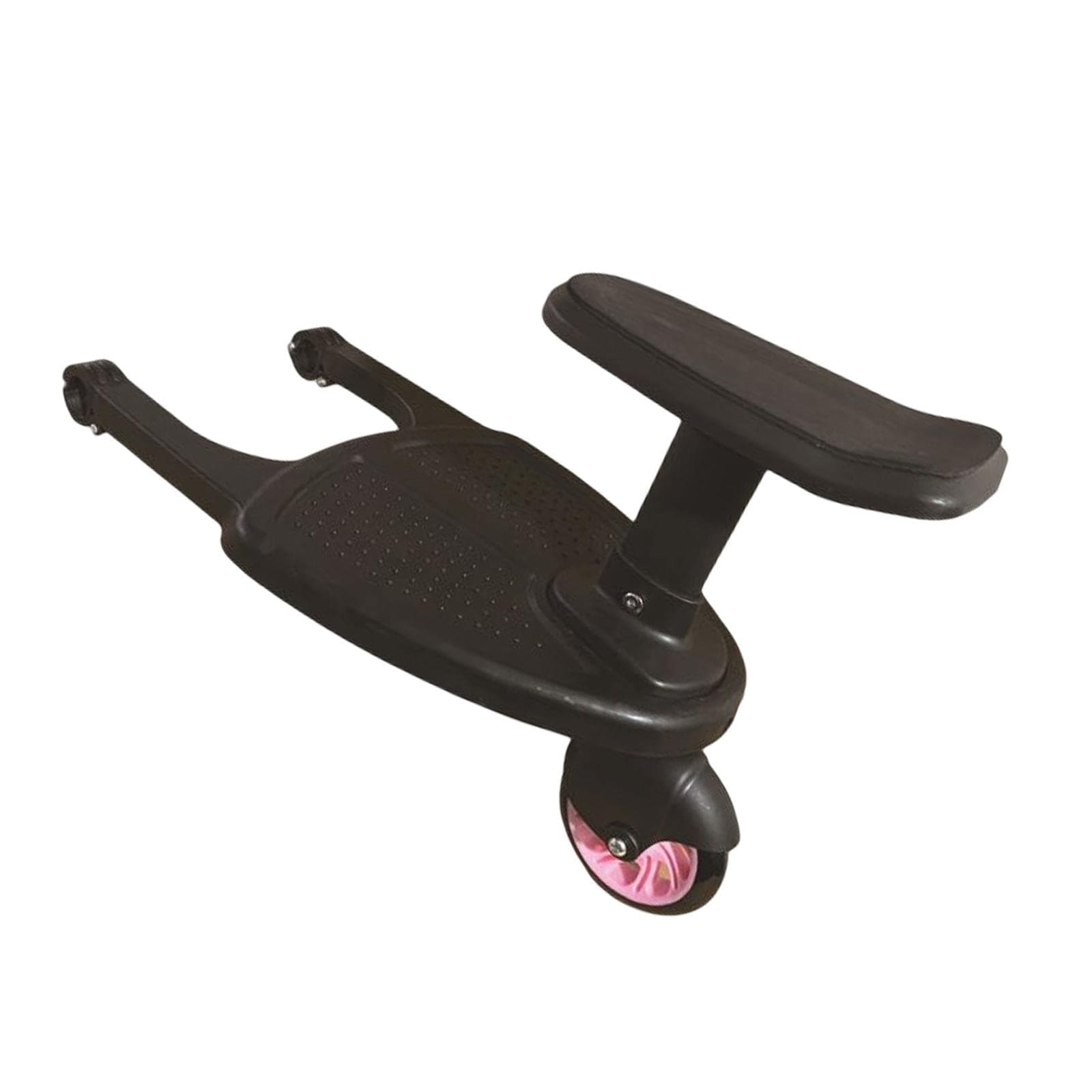 Fenteer 2 in 1 Pram Board, Pushcart Glider Board, Pushcart Attachments Pram Pedal Adapter Pushcart Board, Pink