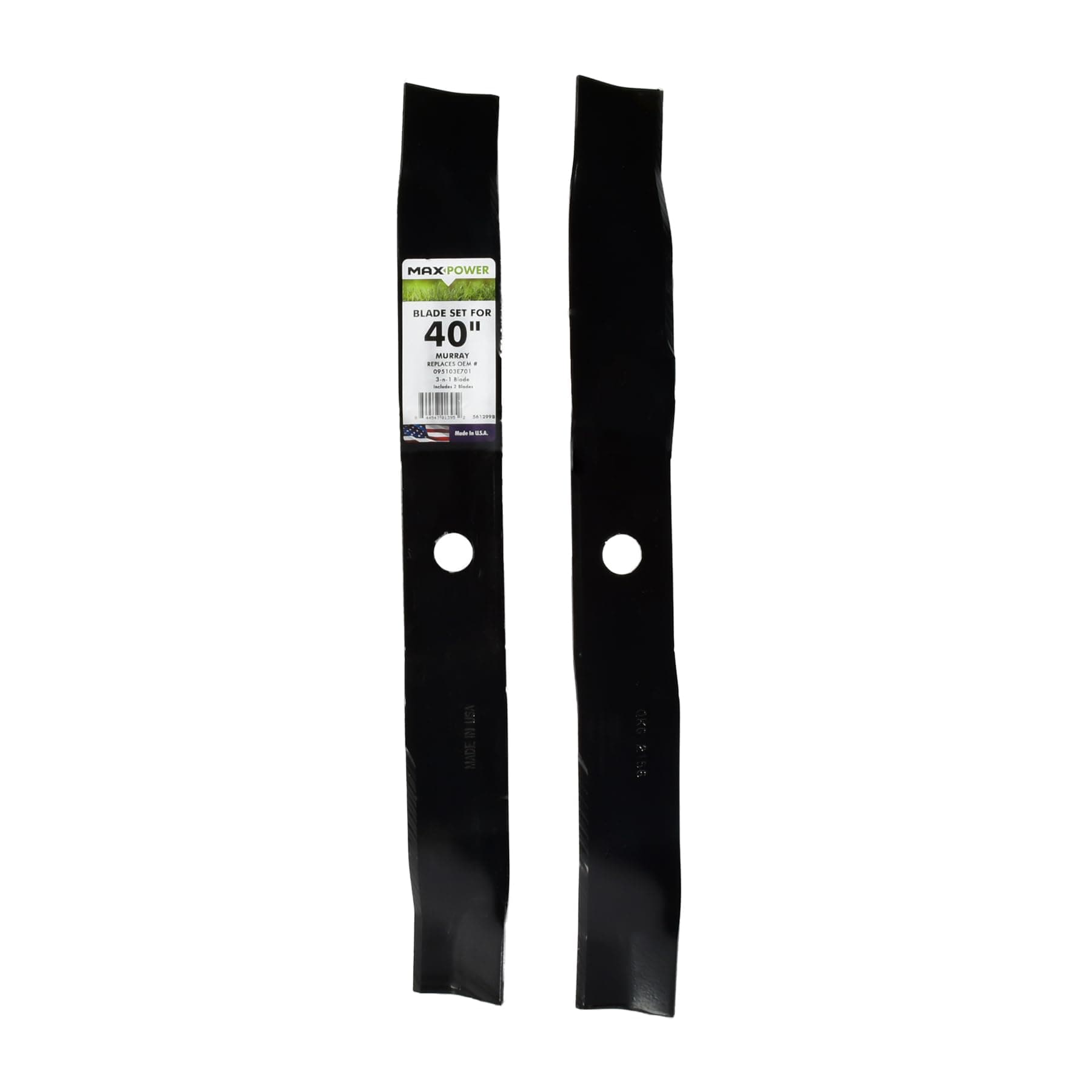 MaxPower 561299 2-Blade Set for 40 Inch Cut Murray Replaces 095103E701