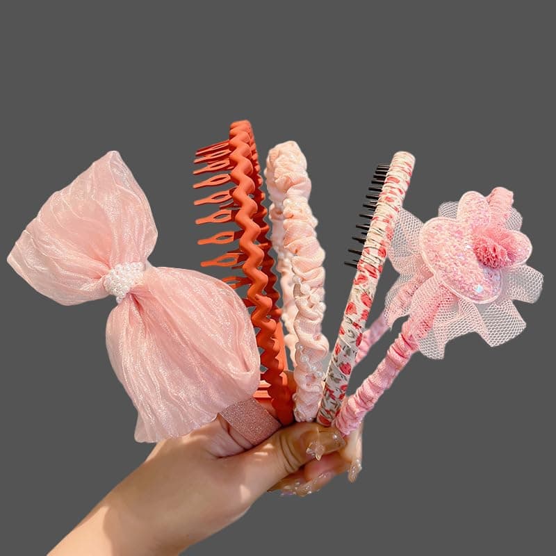 MAITIANISK Headbands and Hair Bands for girls kids little girls teen toddler Hair Accessories with Heart Star and Bow Designs Also Perfect for Gift for 4-18 Ages (cute, A)