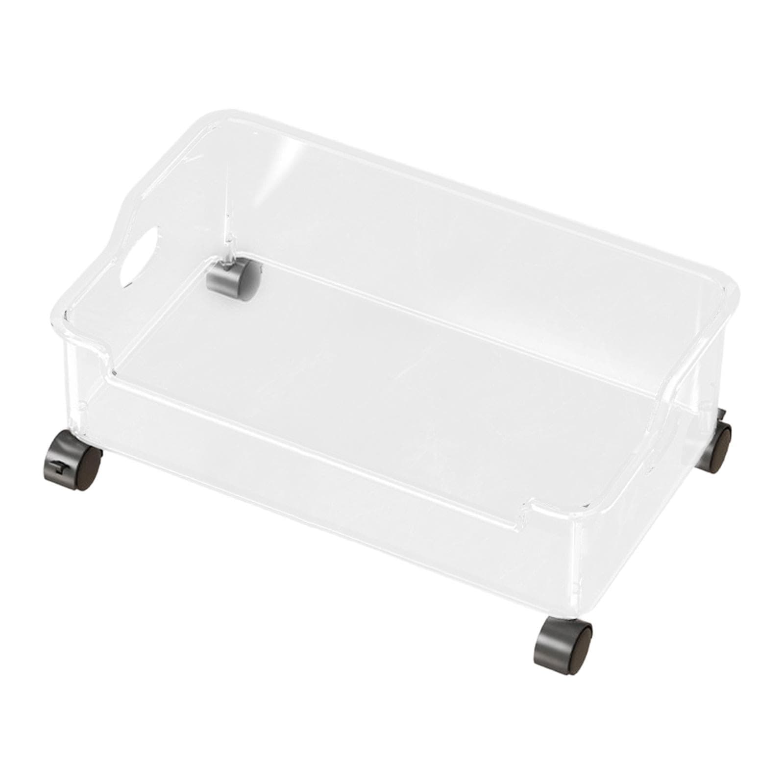 Fenteer Under Desk Book Storage Bin Storage Container Movable Multipurpose Under Desk Book Organizer Cart for Toys Milk Tea Bag Home