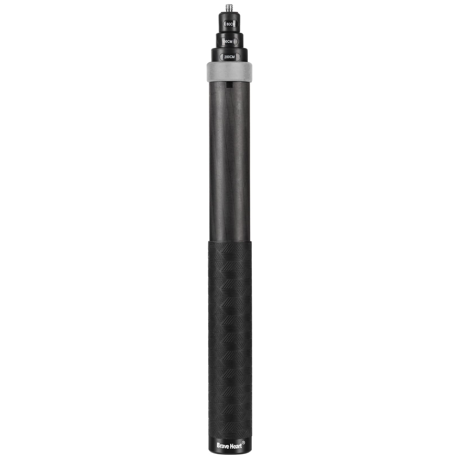 2m/6.5ft Carbon Fiber Extended Invisible Selfie Stick