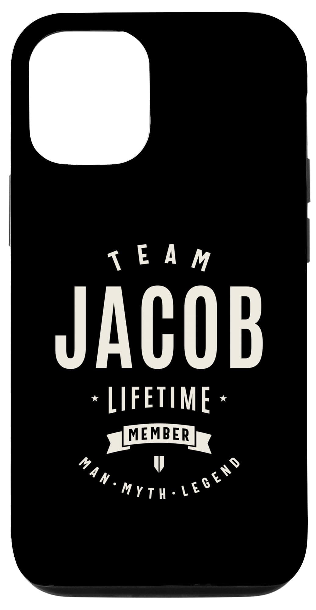 Team Jacob Lifetime Member Funny Name Jacob Case for iPhone 12/12 Pro