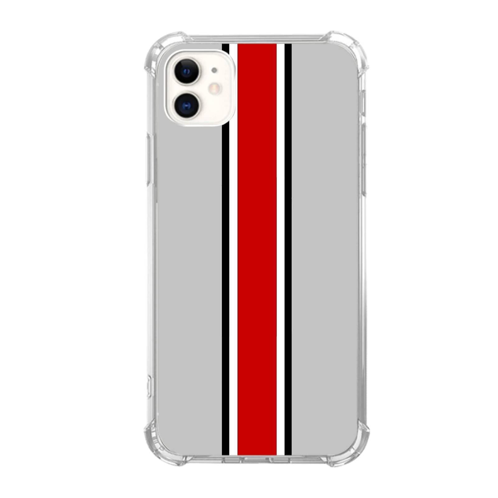 Cjoelzky Ohio State Helmet Stripes Phone Case Compatible with iPhone 11,Ohio State Helmet Stripes Trendy Cool Teen Girl Boy Silicone Shockproof TPU Bumper Case for iPhone 11