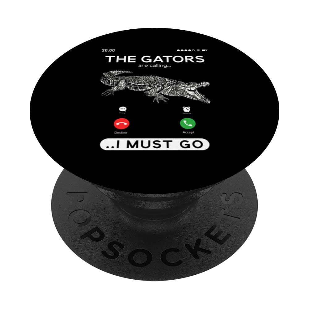 Alligator Hunter, Gators Are Calling, Funny Gator Hunting PopSockets Swappable PopGrip