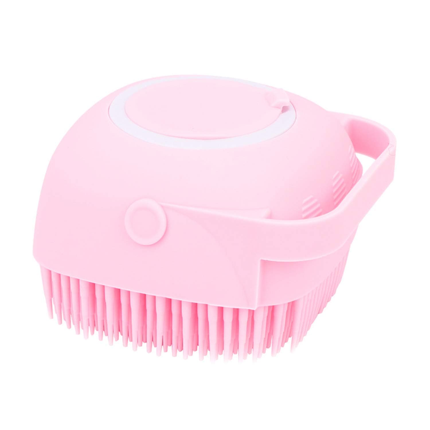 PAGHADI Soft Silicone Bath Brush Exfoliating Bath Brush With Soap Dispenser Body Scrubber For Skin Massage Reusable Massage Brush Comb Hair Washing Comb Shower Foot Scrubber Brush Bathroom Supplies