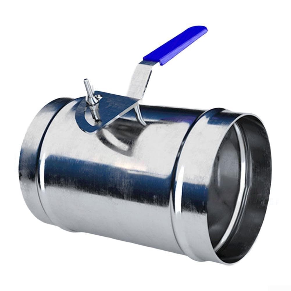 For HVAC Manual Air Damper Valve With Adjustable Rotary Handle, Galvanized Iron Build For Reliable Air Volume Control And Ventilation(DN150)