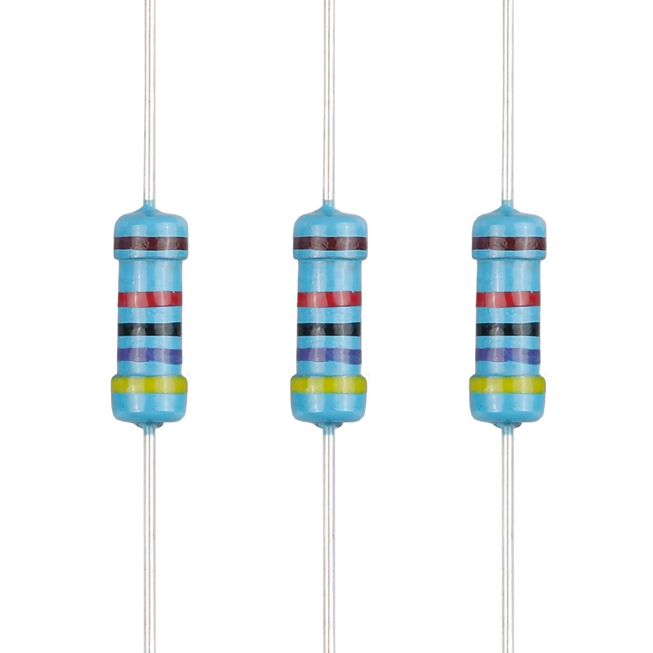 EDGELEC 100pcs 47K ohm Resistor 1/2w (0.5Watt) ±1% Tolerance Metal Film Fixed Resistor, Multiple Values of Resistance Optional